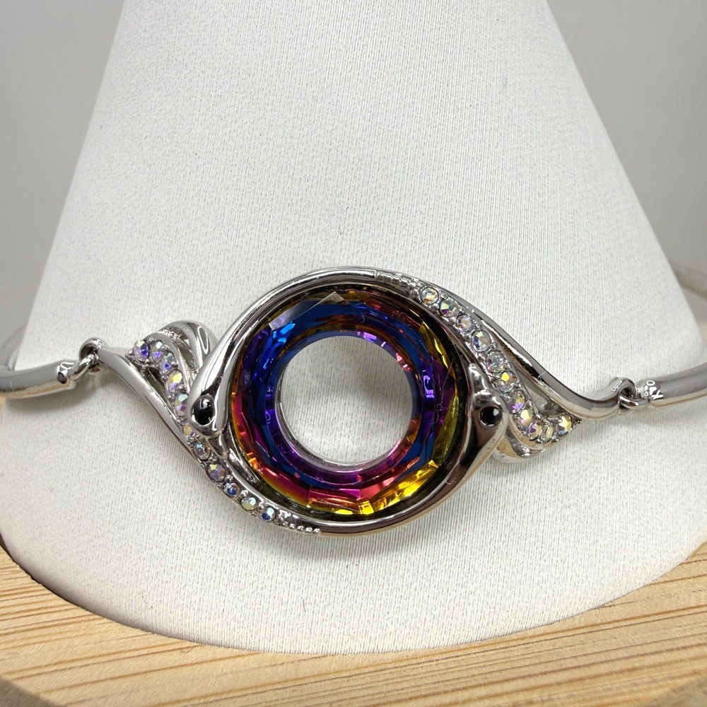 Kate Lynn Rise From the Ashes Phoenix Bracelet Adjustable Chain Austrian Crystal